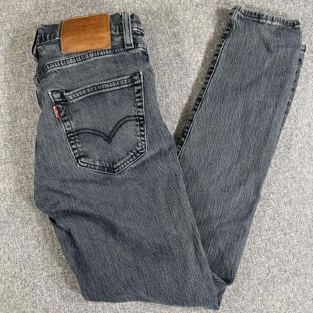 Levis 312 Shaping Slim Jeans Womens 29x32‎ Gray Wash Denim Pants